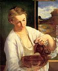 Eduard Manet Famous Paintings - Woman Pouring Water